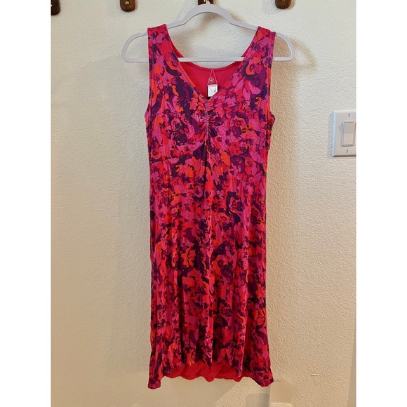 Gaiam Midi Dress‎ Womens S Reversible Sleeveless Stretchy Tie Dye Summer Casual - Picture 1 of 15